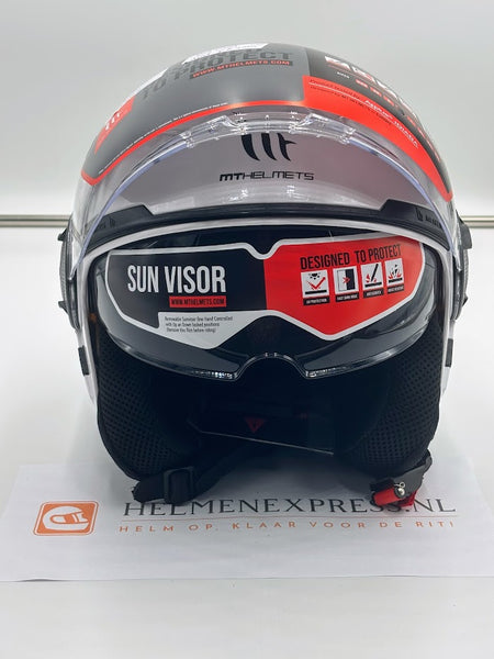 MT Jet Viale S SV jethelm glans wit