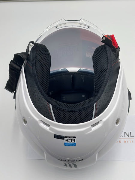 MT Jet Viale S SV jethelm glans wit