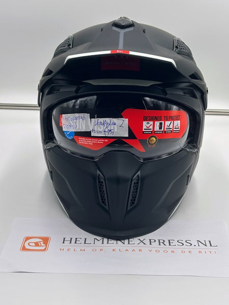 MT Streetfighter S SV Stripe jethelm mat zwart