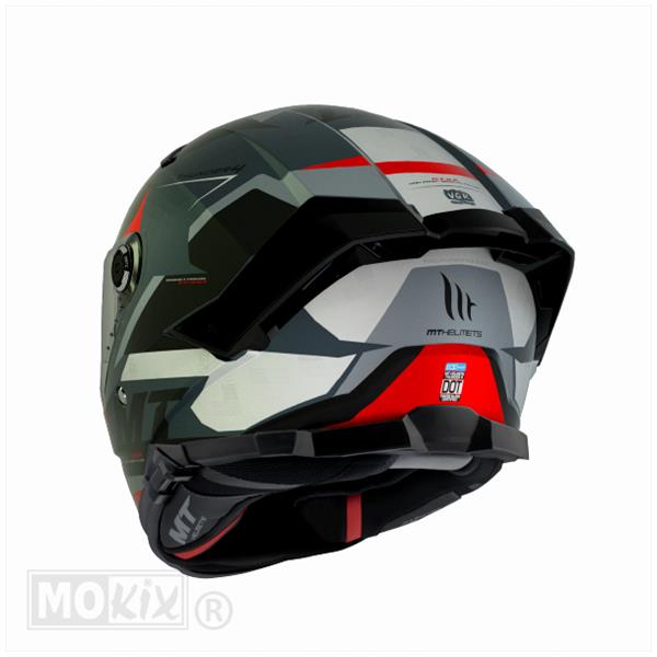 MT Thunder 4 SV integraalhelm Exeo mat zwart-rood