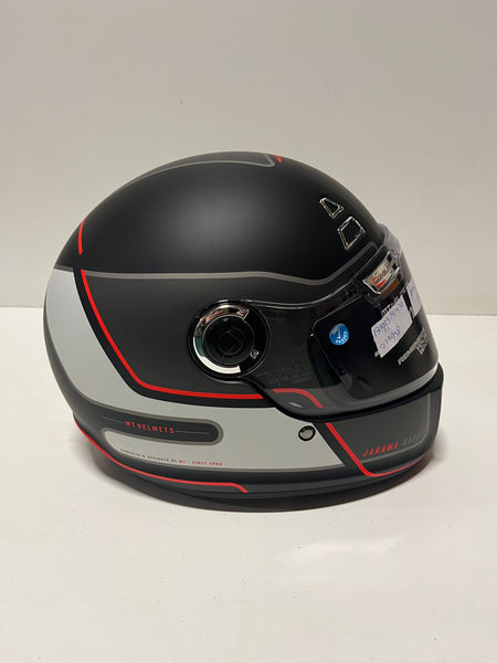 MT Jarama SV Baux integraalhelm mat zwart/rood