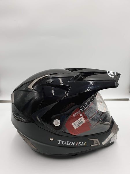 Shiro integraalhelm offroad tourism MX-311 zwart inclusief zonneklep - Helmendiscounter.nl