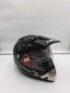Shiro integraalhelm offroad tourism MX-311 zwart inclusief zonneklep - Helmendiscounter.nl
