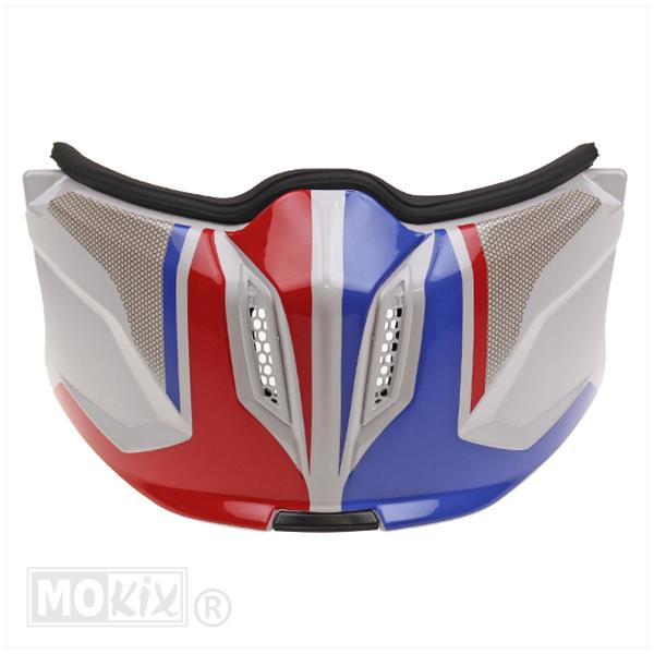 District Streetfighter kinstuk twin wit-blauw-rood (haak model)