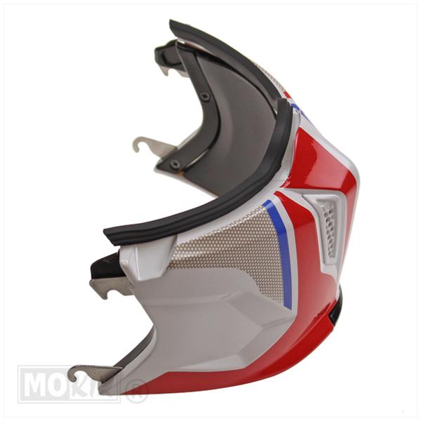 District Streetfighter kinstuk twin wit-blauw-rood (haak model)