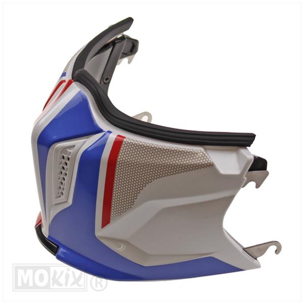 District Streetfighter kinstuk twin wit-blauw-rood (haak model)