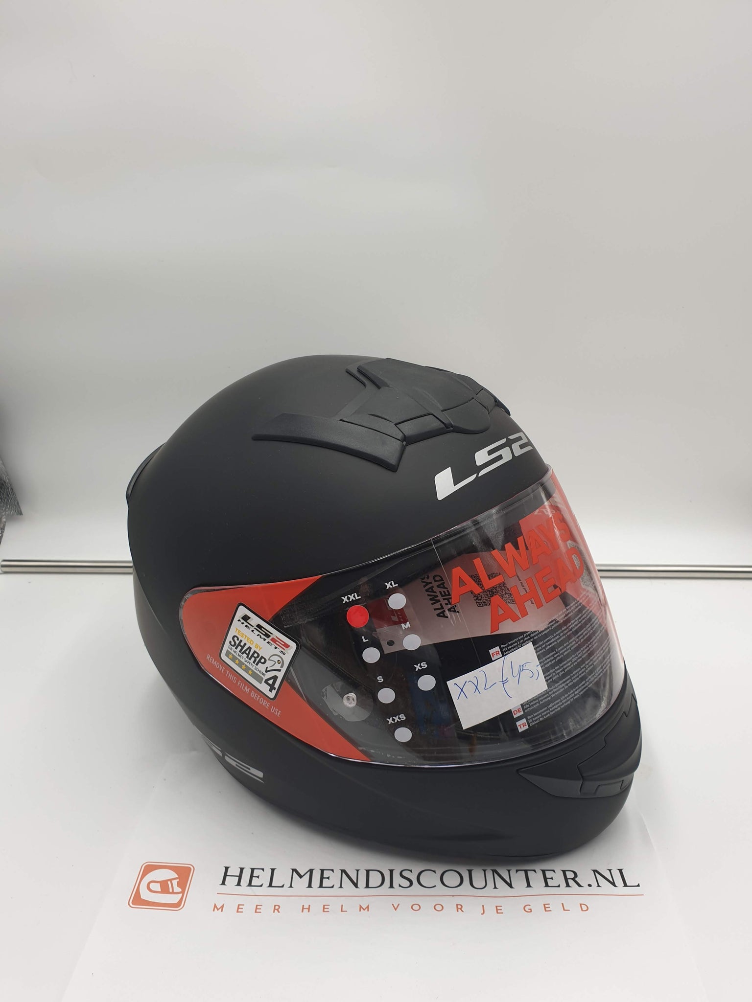 LS2 integraalhelm mat zwart rookie