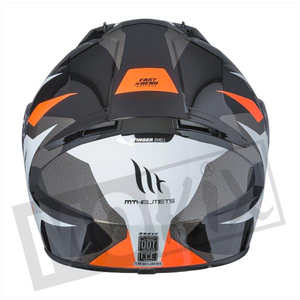MT Stinger Brave integraalhelm fluor oranje