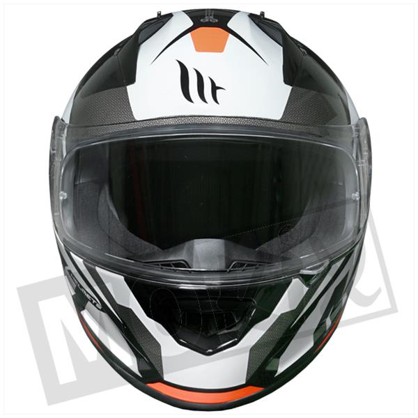 MT Stinger Brave integraalhelm fluor oranje