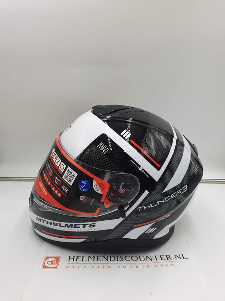 MT Thunder III SV Carry integraalhelm zwart-wit-rood