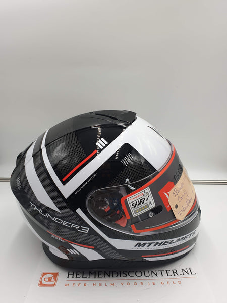 MT Thunder III SV Carry integraalhelm zwart-wit-rood