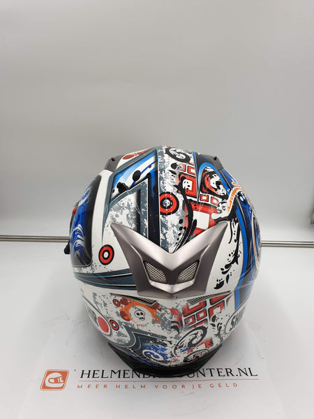 Shiro SH-3700 Assen integraalhelm wit-blauw