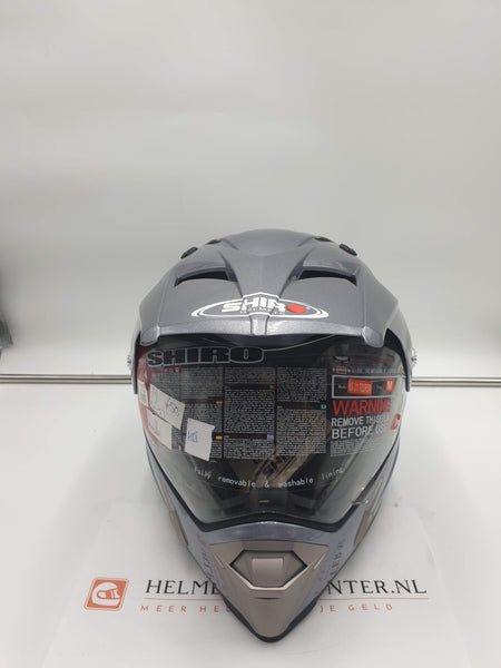 Shiro integraalhelm offroad tourism MX-311 titanium inclusief zonneklep