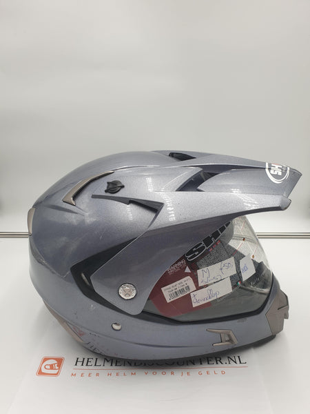 Shiro integraalhelm offroad tourism MX-311 titanium inclusief zonneklep