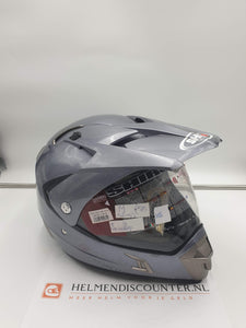 Shiro integraalhelm offroad tourism MX-311 titanium inclusief zonneklep