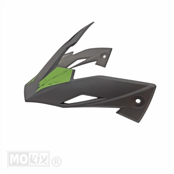 Streetfighter jethelm klep skull mat groen