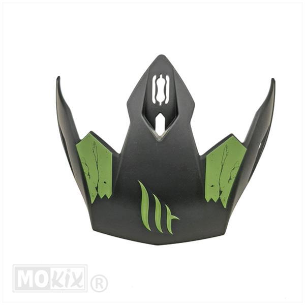 Streetfighter jethelm klep skull mat groen