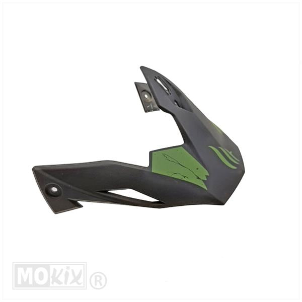 Streetfighter jethelm klep skull mat groen