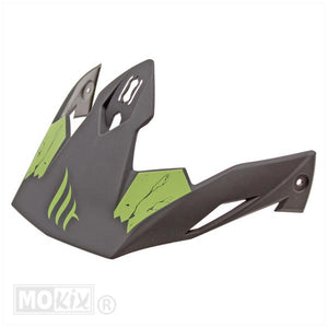 Streetfighter jethelm klep skull mat groen