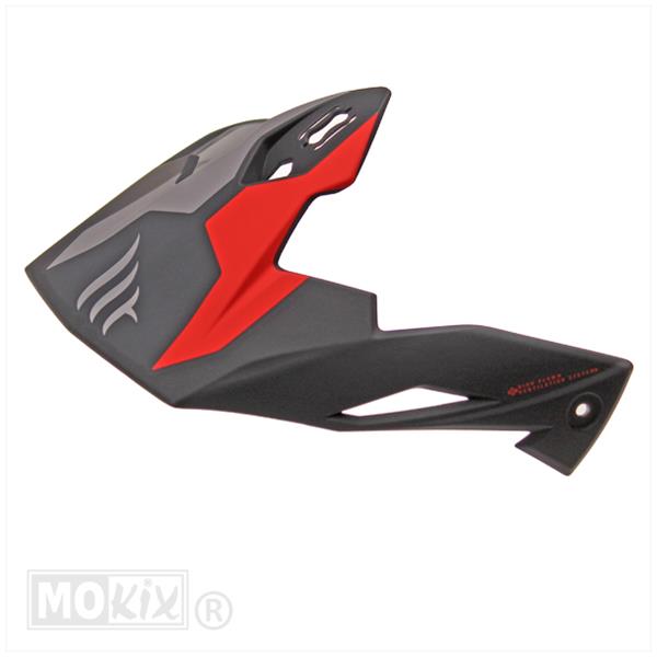 Streetfighter jethelm klep skull mat rood