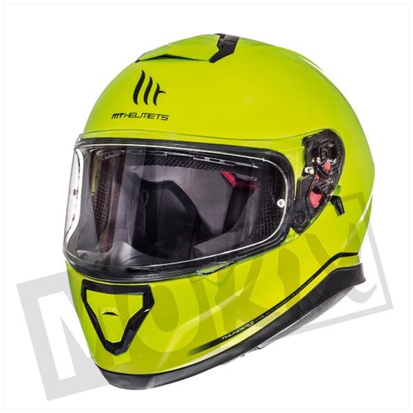 MT Thunder III SV Solid fluor geel - Helmendiscounter.nl