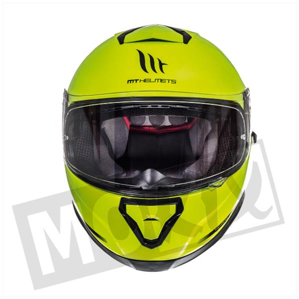 MT Thunder III SV Solid fluor geel - Helmendiscounter.nl